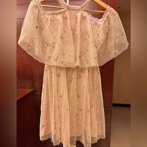 Elegant Floral Embroidered Dress